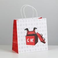 Пакет подарочный новогодний &laquo;Ты не подарок&raquo;, 22 х 22 х 11 см