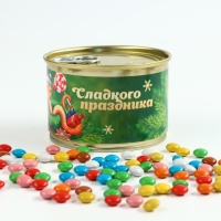 Новый год! Конфеты шоколадные, драже в банке &laquo;Сладкого праздника&raquo;, 100 г