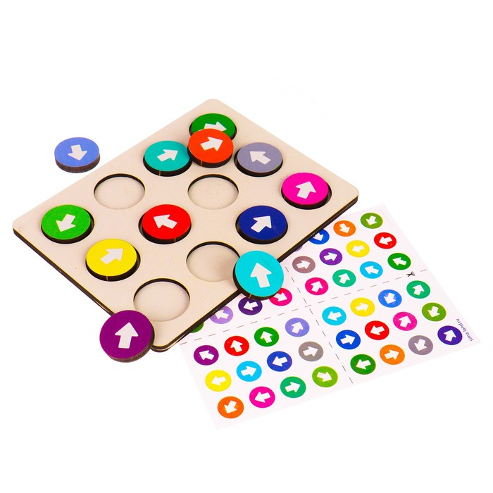 Развивающие игры из дерева «Стрелочки», повтори по образцу Развивающие игры из дерева «Стрелочки», повтори по образцу