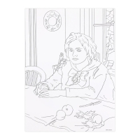 Раскраска акварелью с красками «Мои первые эскизы», А4 Раскраска акварелью с красками «Мои первые эскизы», А4