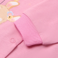 Комбинезон детский с закрытыми ножками "Зайка", цвет розовый, рост 62 Комбинезон детский с закрытыми ножками "Зайка", цвет розовый, рост 62