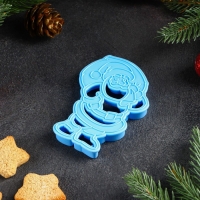 Форма для печенья «Санта Клаус», вырубка, штамп, 10,2×7,3 см, цвет микс Форма для печенья «Санта Клаус», вырубка, штамп, 10,2×7,3 см, цвет микс