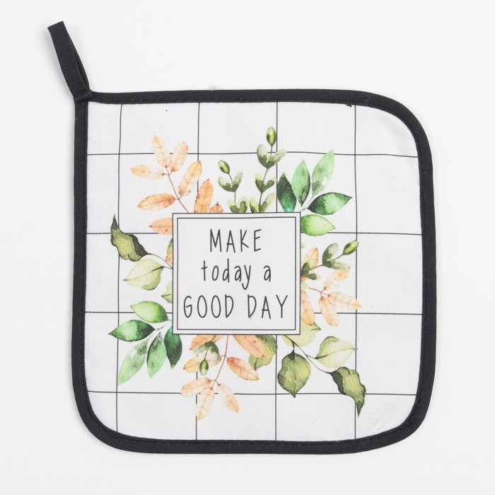 Набор Кухонный &laquo;Flora&raquo;, варежка-прихватка 20х28см, прихватка 19х19см, 100% хл