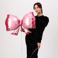 Шар фольгированный 36" &laquo;Бант розовый&raquo;