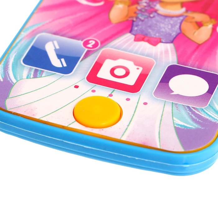 Телефон музыкальный «Принцессе», звук, цвет розовый, МИКС Телефон музыкальный «Принцессе», звук, цвет розовый, МИКС