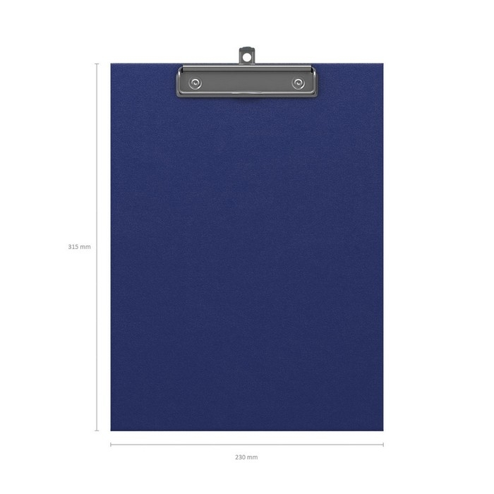 Планшет с зажимом А4, 2 мм, ErichKrause Standard, картон/бумвинил, синий (клипборд) Планшет с зажимом А4, 2 мм, ErichKrause Standard, картон/бумвинил, синий (клипборд)