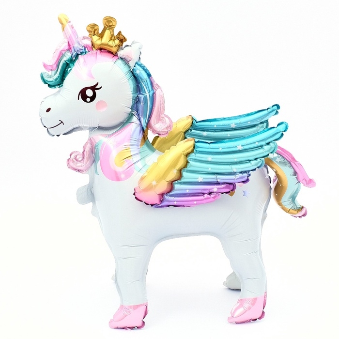 Шар фольгированный 26" &laquo;Единорог с крыльями&raquo;, под воздух