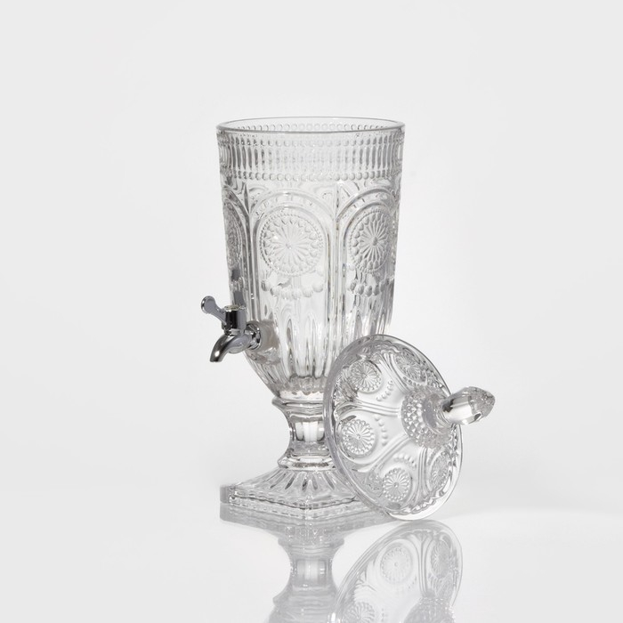 Диспенсер для напитков стеклянный Magistro &laquo;Восход&raquo;, 3 л, 25&times;19&times;50 см