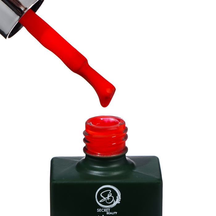 Гель-лак для ногтей &laquo;Secret Beauty&raquo;, 3-х фазный, цвет красный, 15 мл