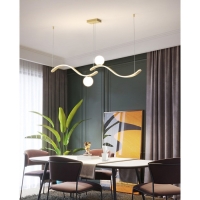 Люстра BayerLux "Волсен" LED 50Вт золото 100х100 см Люстра BayerLux "Волсен" LED 50Вт золото 100х100 см