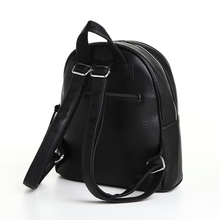 Рюкзак городской на молнии, цвет чёрный Рюкзак городской на молнии, цвет чёрный