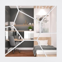 Наклейки интерьерные "Камент", зеркальные, декор настенный, панно 20 х 20 см Наклейки интерьерные "Камент", зеркальные, декор настенный, панно 20 х 20 см