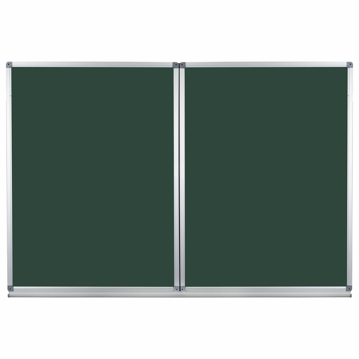 Доска магнитно-меловая 3-х элем 100х150/300 см зел STAFF, в алюмин рамке 238009