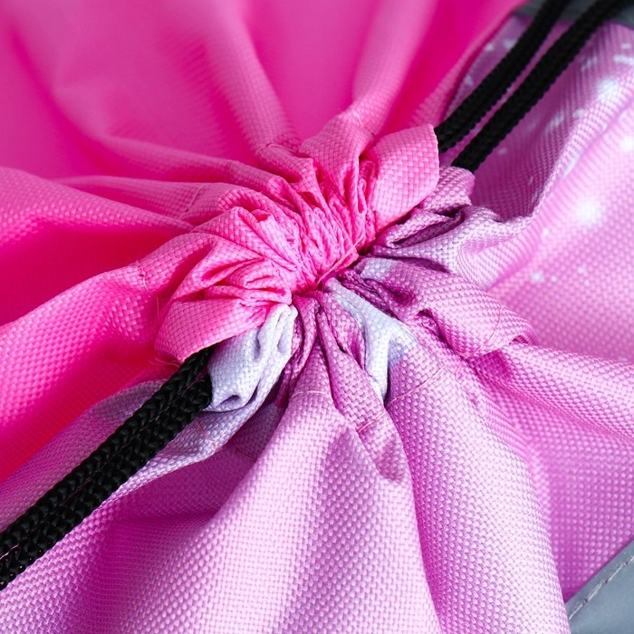 Мешок для обуви со светоотражающим элементом &laquo;Радужный единорог&raquo; 30 х 40 см