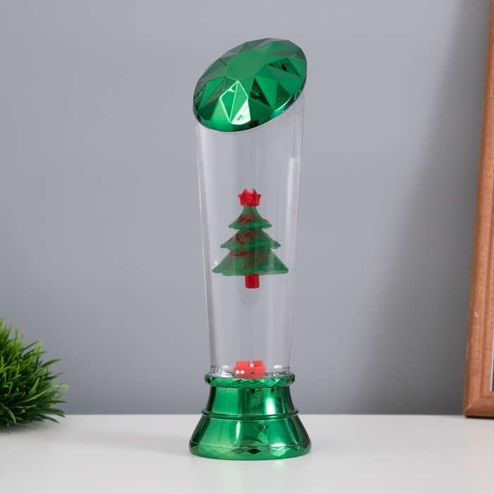 Лава лампа &laquo;Елка&raquo; LED 3хААА, USB зеленый 6,5х6,5х23,7см