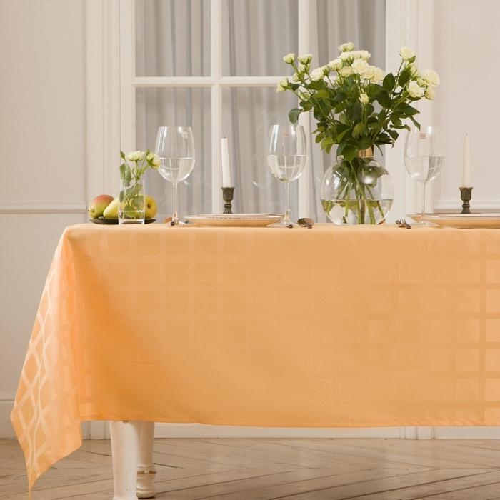 Скатерть Этель Geometry 150*180 +/-3см, цв.бежевый, пл. 192 г/м2, хл с ВГМО