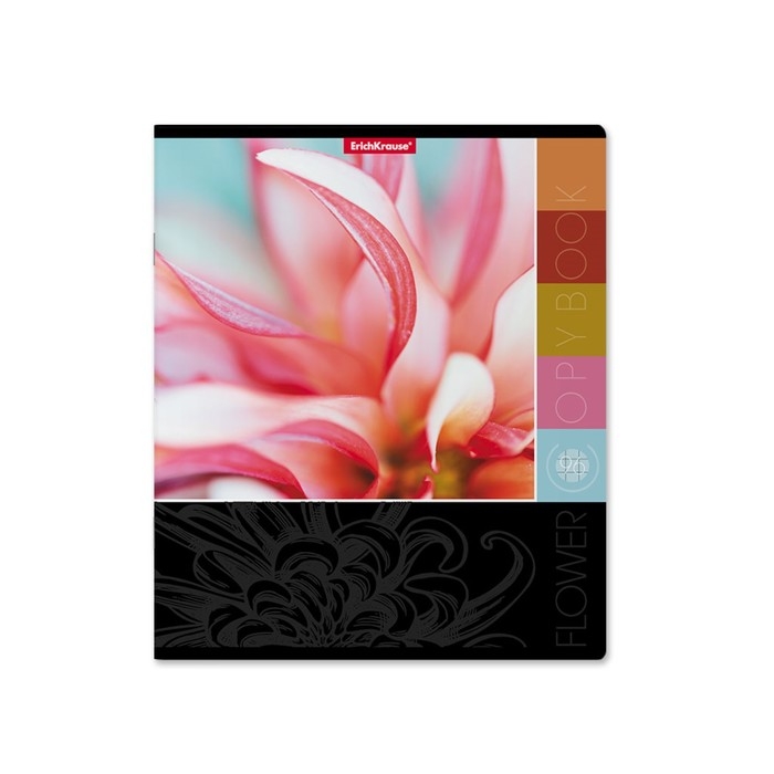 Тетрадь 96 листов в клетку, ErichKrause Тетрадь 96 листов в клетку, ErichKrause "Цветовая палитра", обложка мелованный картон, УФ-лак, блок офсет 100% белизна, МИКС