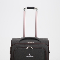 Чемодан средний 52 л (M), отдел на молнии, кодовый замок, с расширением, цвет коричневый