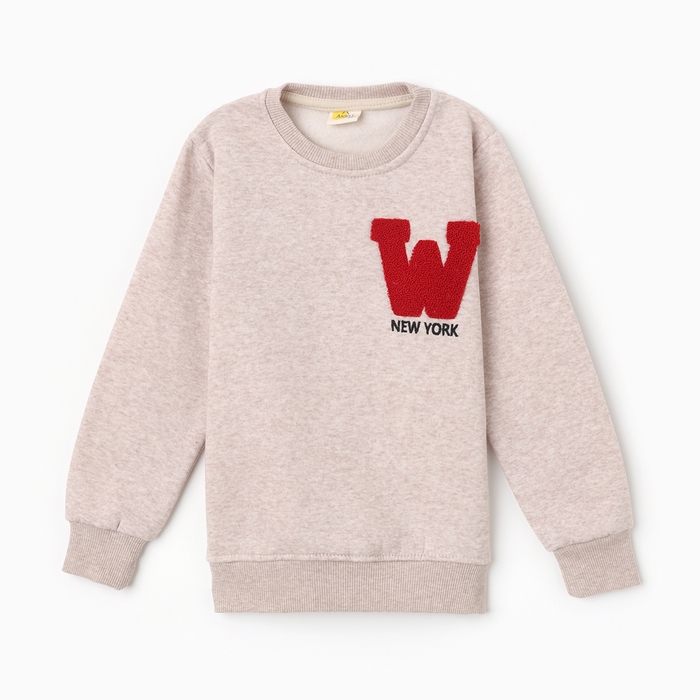 Свитшот для мальчика, НАЧЁС, цвет бежевый, рост 134 см Свитшот для мальчика, НАЧЁС, цвет бежевый, рост 134 см