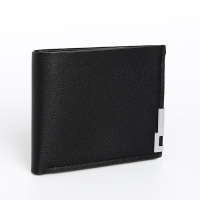Портмоне мужское без застёжки, отдел для карт, для купюр, цвет чёрный Портмоне мужское без застёжки, отдел для карт, для купюр, цвет чёрный