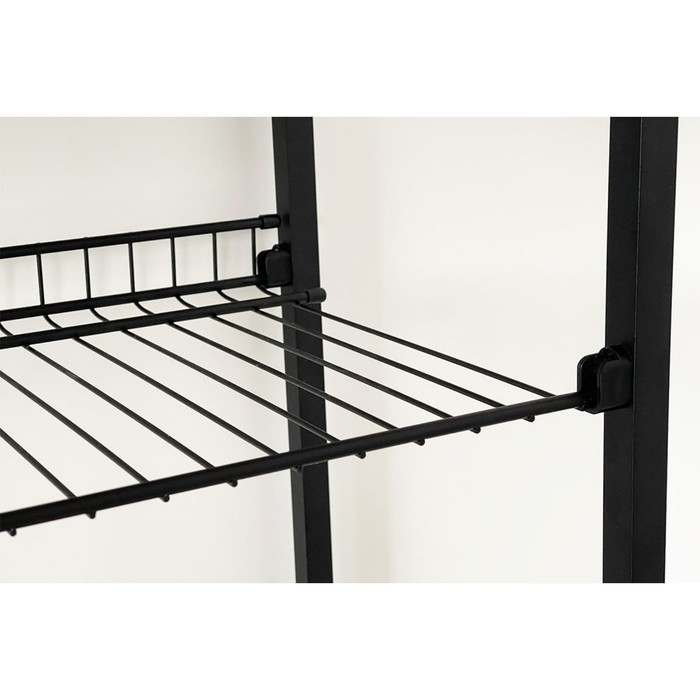 Обувница "Краш" 750х344х905, Черный муар/Дуб крафт золотой