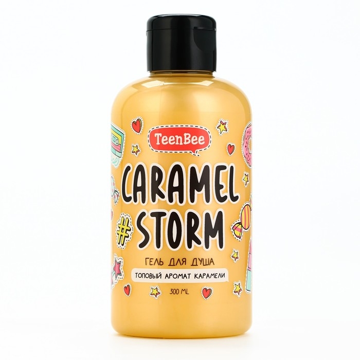 Гель для душа, увлажнение, 300 мл, аромат карамели, TeenBee