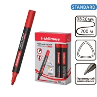 Маркер перманентный ErichKrause P-170, 2.0 мм, чернила на спиртовой основе, красный Маркер перманентный ErichKrause P-170, 2.0 мм, чернила на спиртовой основе, красный