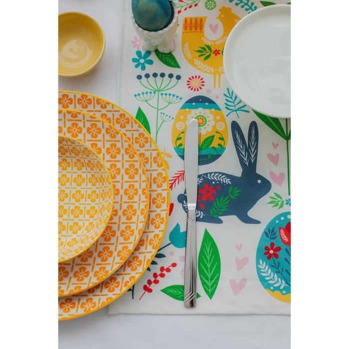 Нож столовый &laquo;Аппетит&raquo;, длина 22 см, толщина=2 мм, цвет серебряный