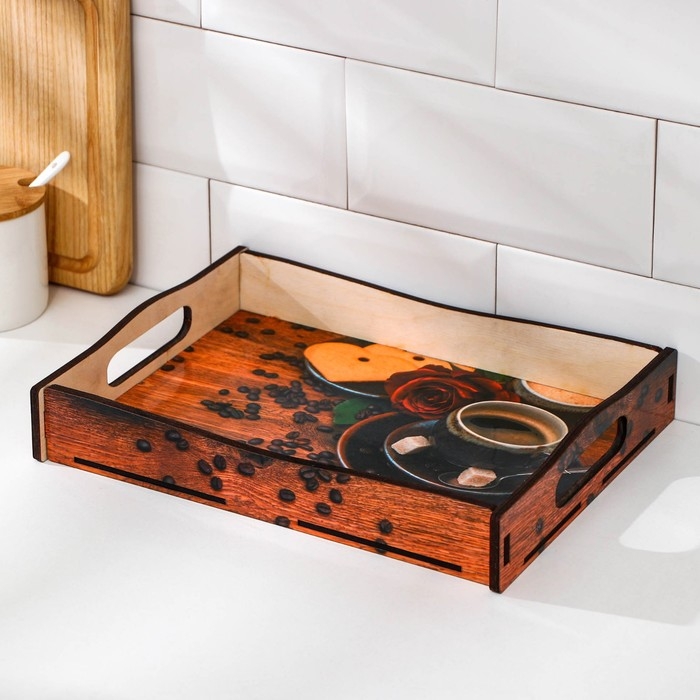 Поднос Доляна с рисунком, 29&times;22 см