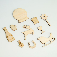 Набор заготовок в коробочке "Новый год" №1 Набор заготовок в коробочке "Новый год" №1