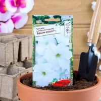 Семена цветов Петуния Суперкаскадная Белое море F1, О, 10шт Семена цветов Петуния Суперкаскадная Белое море F1, О, 10шт