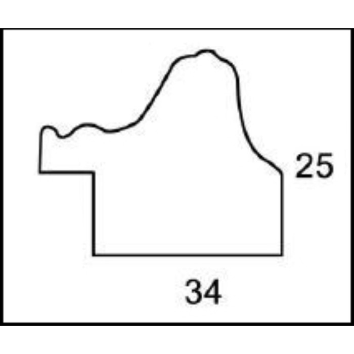 Рама для картин (зеркал) 40 х 50 х 3,3 см, пластиковая, Dorothy, серебряная
