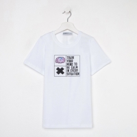 Футболка для мальчика KAFTAN "Hype", рост 158-164, цвет белый Футболка для мальчика KAFTAN "Hype", рост 158-164, цвет белый