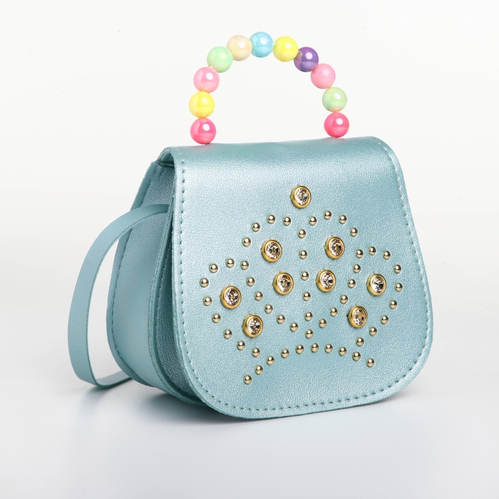 Сумка детская для девочки на молнии «Выбражулька», цвет бирюзовый Сумка детская для девочки на молнии «Выбражулька», цвет бирюзовый