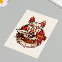 Татуировка на тело цветная "Милый Бультерьер" 26,1х14,6 см Татуировка на тело цветная "Милый Бультерьер" 26,1х14,6 см