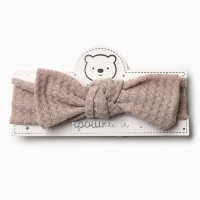 Повязка на голову Крошка Я &laquo;Бантик&raquo;, цв.беж. р-р 46-48