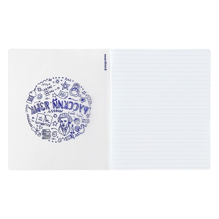 Тетрадь предметная РУССКИЙ ЯЗЫК, 48 листов в линейку, ErichKrause Chaos, пластиковая обложка, шелкография, блок офсет 100% белизна, инфо-блок Тетрадь предметная РУССКИЙ ЯЗЫК, 48 листов в линейку, ErichKrause Chaos, пластиковая обложка, шелкография, блок офсет 100% белизна, инфо-блок