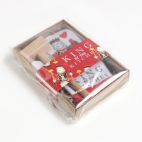 Кухонный набор &laquo;King, варежка&raquo;-прихватка 20х28 см, молоток деревянный