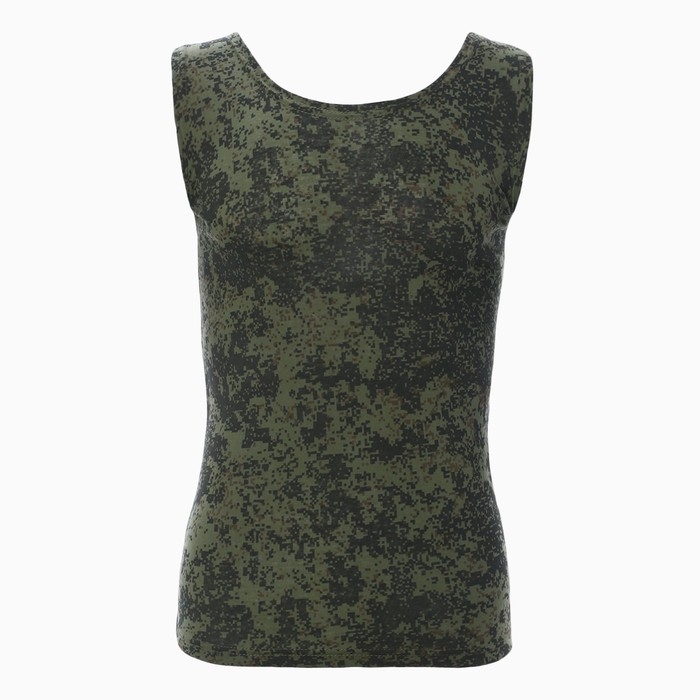 Майка мужская, цвет хаки/пиксель, размер 48 Майка мужская, цвет хаки/пиксель, размер 48