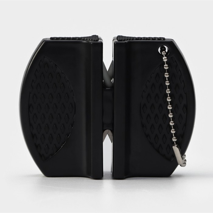 Заточка для ножей Доляна, 7,5&times;6&times;2,5 см, с 2 отделениями для стальных и керамических ножей, МИКС