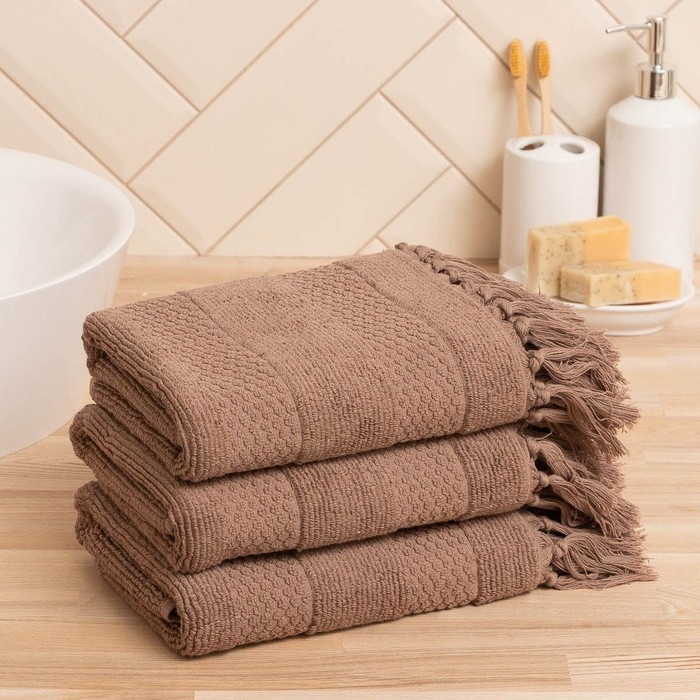 Полотенце для ног Love Life Полотенце для ног Love Life "Turkish dream" 50*90 см, мокко, 100% хл, 500 гр/м2