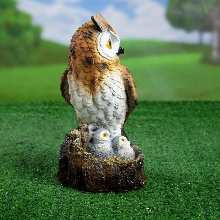 Садовая фигура Садовая фигура "Семейство сов" 17х13х26см