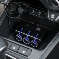 Разветвитель прикуривателя, 3 гнезда, 2 USB 1 А, 60 Вт, 12/24 В, подсветка, провод 70 см Разветвитель прикуривателя, 3 гнезда, 2 USB 1 А, 60 Вт, 12/24 В, подсветка, провод 70 см