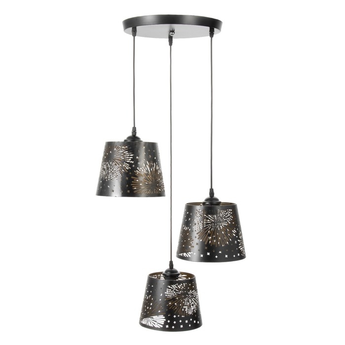 Светильник BayerLux Светильник BayerLux "Феерия" 3хЕ27 40Вт черный 40х40х20-90см