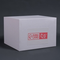 Органайзер для хранения &laquo;MOUNTAINS&raquo;, с крышкой, стеклянный, с зеркальным дном, 1 секция, 12 &times; 12 &times; 7 см, цвет прозрачный/медный