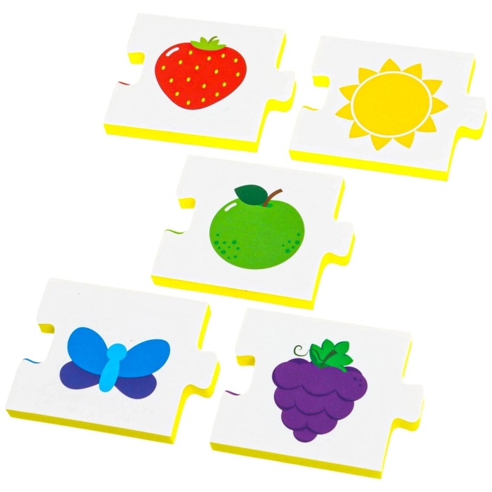 Мягкий пазл для малышей &laquo;Веселая логика&raquo;, 5 пазлов, виды МИКС, Крошка Я