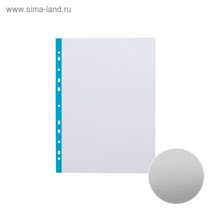 Файл-вкладыш А4, 40 мкм, ErichKrause Standard Plus, тиснение, вертикальный, с цветной полосой, 100 штук Файл-вкладыш А4, 40 мкм, ErichKrause Standard Plus, тиснение, вертикальный, с цветной полосой, 100 штук