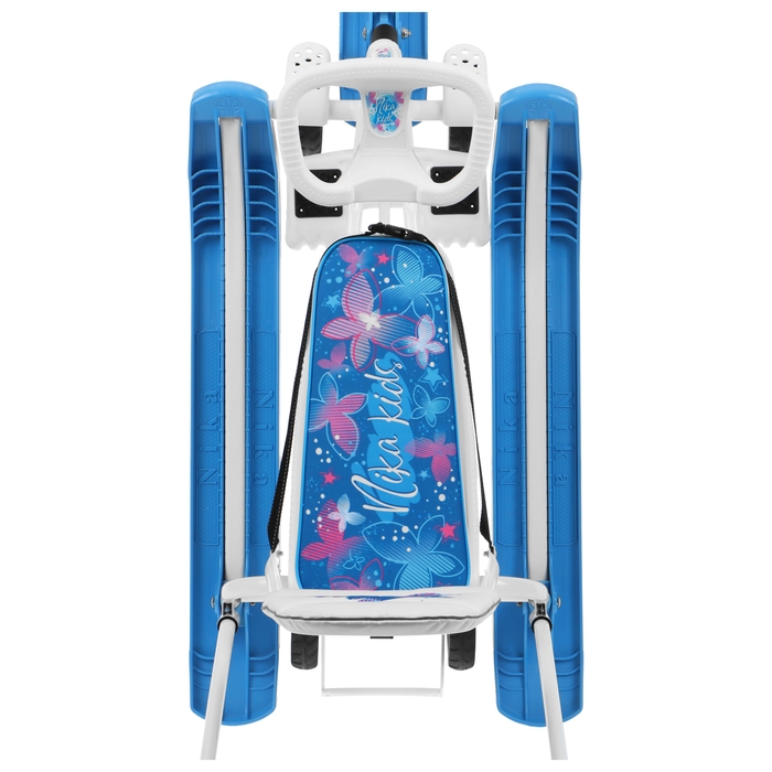 Снегокат с колёсами «Тимка спорт 6 Бабочки», ТС6/БТ, с родительской ручкой, со спинкой и ремнём безопасности Снегокат с колёсами «Тимка спорт 6 Бабочки», ТС6/БТ, с родительской ручкой, со спинкой и ремнём безопасности