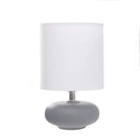 Настольная лампа "Ассенса" Е14 40вт серо-белый 13х13х22 см