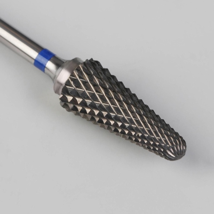 Фреза твердосплавная для маникюра «Конус», средняя нарезка, 6 × 15 мм, в пластиковом футляре Фреза твердосплавная для маникюра «Конус», средняя нарезка, 6 × 15 мм, в пластиковом футляре